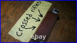 Crossed Rifles leather military sling