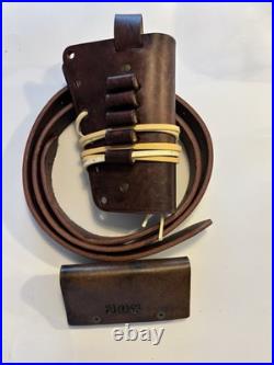Custom Leather Ammo Carrier for 22/250 Dark Brown Read & See Px For Description