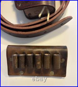Custom Leather Ammo Carrier for 22/250 Dark Brown Read & See Px For Description