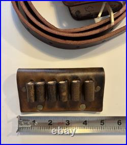 Custom Leather Ammo Carrier for 22/250 Dark Brown Read & See Px For Description