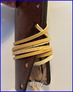 Custom Leather Ammo Carrier for 22/250 Dark Brown Read & See Px For Description