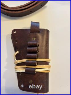 Custom Leather Ammo Carrier for 22/250 Dark Brown Read & See Px For Description