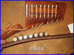 Custom leather stock wrap And Sling for a Marlin model 336 30-30 hand tooled