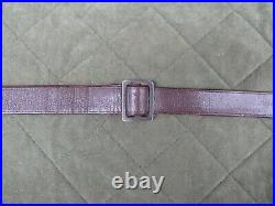 DANISH DENMARK GEV M/75 H&K 91/93 LEATHER RIFLE SLING with METAL CLASP