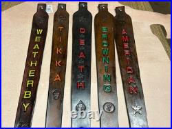 DEATH # 1 Custom Leather Rifle Sling Hand Tooled and Handmade in the USA
