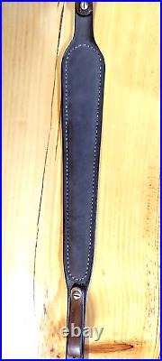 Deer Custom made hand carved leather padded rifle sling