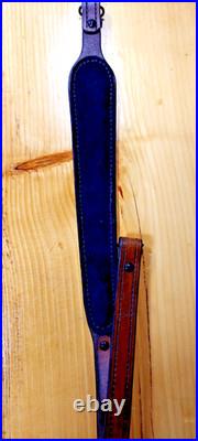 Deer Custom made leather padded rifle or shotgun sling, made in the U. S. A