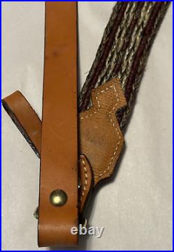 Discontinued Browning Hand Braided Horsehair & Leather Rifle Sling NEW