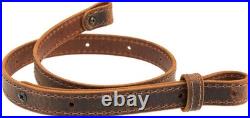 Durable Buffalo Leather Rifle Sling Crazy Horse/Brown, 1 Width, Made in USA