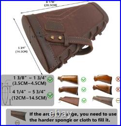 Durable No Drill Leather Sling with Ergonomic Cheek Rest for Rifles and Shotguns