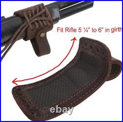 Durable No Drill Leather Sling with Ergonomic Cheek Rest for Rifles and Shotguns