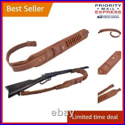 Elegant Wayne's Dog Leather Gun Sling Adjustable for Rifles and Shotguns