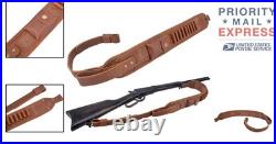 Elegant Wayne's Dog Leather Gun Sling Adjustable for Rifles and Shotguns
