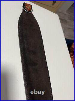 Exclusive Handcrafted Leather Rifle/Shotgun Sling Made In USA, Adjustable