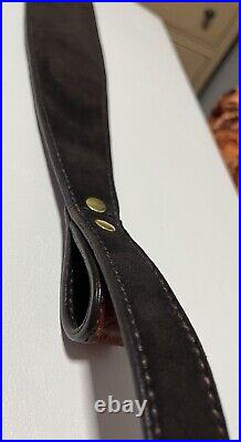 Exclusive Handcrafted Leather Rifle/Shotgun Sling Made In USA, Adjustable