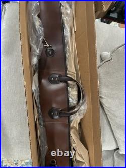 Filson Workshop Leather Shotgun Soft Case 52 in Brown Zipper with Shoulder Strap