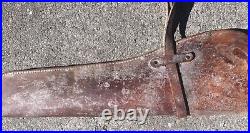 Fine Antique Hand Tooled Leather Horse Saddle Rifle Scabbard Sling Holster