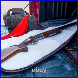 Frost River Green Canvas/Leather Fleece Lined scope Rifle Soft Case no strap