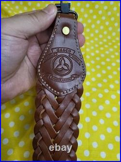 Galco Original Design Rs7 Cn L619 M Braided Leather Rifle Sling With Swivels
