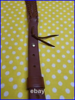 Galco Original Design Rs7 Cn L619 M Braided Leather Rifle Sling With Swivels