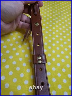 Galco Original Design Rs7 Cn L619 M Braided Leather Rifle Sling With Swivels