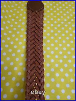 Galco Original Design Rs7 Cn L619 M Braided Leather Rifle Sling With Swivels