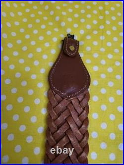 Galco Original Design Rs7 Cn L619 M Braided Leather Rifle Sling With Swivels