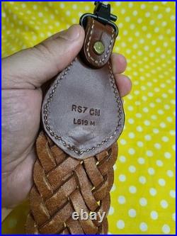 Galco Original Design Rs7 Cn L619 M Braided Leather Rifle Sling With Swivels