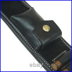 Genuine Leather 1 Set Rifle Buttstock With Gun Shoulder Sling USA Shipping