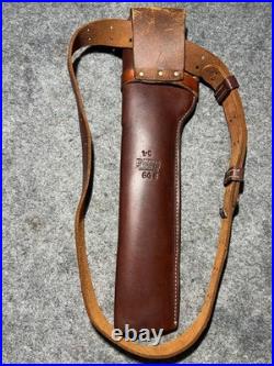 George Lawrence Challenger Brown Leather Holster 1-C 648 with Belt