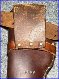 George Lawrence Challenger Brown Leather Holster 1-C 648 with Belt