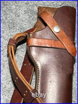 George Lawrence Challenger Brown Leather Holster 1-C 648 with Belt