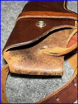 George Lawrence Challenger Brown Leather Holster 1-C 648 with Belt