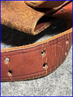 George Lawrence Challenger Brown Leather Holster 1-C 648 with Belt