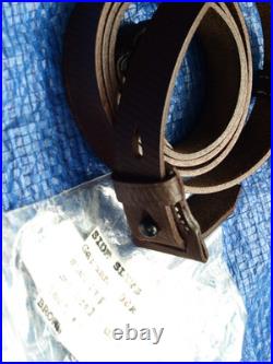 German K98k style side sling repro conditioned premium leather supple and usable German K98k style side sling repro conditioned premium leather supple and usable