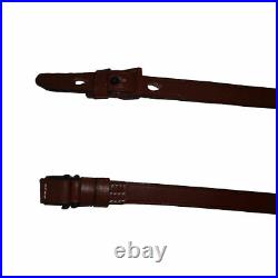 German Mauser K98 WWII Rifle Mid Brown Leather Sling x 10 UNITS Y319