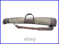 Green Waxed Canvas Leather Henry Rifle Case