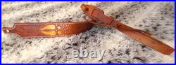 Gun sling for Rifle, Muzzleloader or Shotgun 100% Full grain leather handcrafted