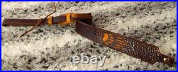 Gun sling for Rifle, Muzzleloader or Shotgun 100% Full grain leather handcrafted