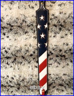 Gun sling for Rifle, Muzzleloader or Shotgun 100% Full grain leather handcrafted