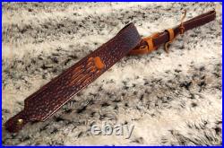 Gun sling for Rifle, Muzzleloader or Shotgun 100% Full grain leather handcrafted