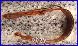 Gun sling for Rifle, Muzzleloader or Shotgun 100% Full grain leather handcrafted