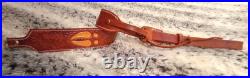 Gun sling for Rifle, Muzzleloader or Shotgun 100% Full grain leather handcrafted