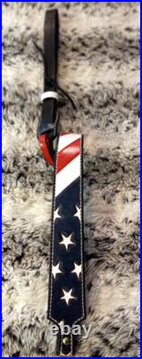 Gun sling for Rifle, Muzzleloader or Shotgun 100% Full grain leather handcrafted