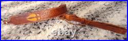 Gun sling for Rifle, Muzzleloader or Shotgun 100% Full grain leather handcrafted