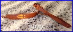 Gun sling for Rifle, Muzzleloader or Shotgun 100% Full grain leather handcrafted