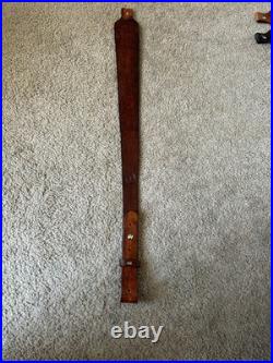 HENRY 357 Custom Leather Rifle Sling Hand Tooled And Made in the USA