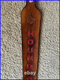 HOUND DOG? Custom Leather Rifle Sling Hand Tooled And Made in the USA