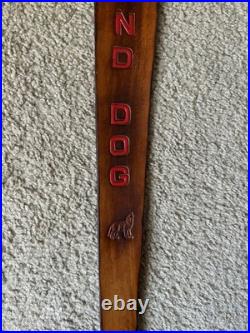 HOUND DOG? Custom Leather Rifle Sling Hand Tooled And Made in the USA