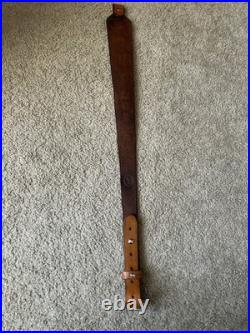 HOUND DOG? Custom Leather Rifle Sling Hand Tooled And Made in the USA